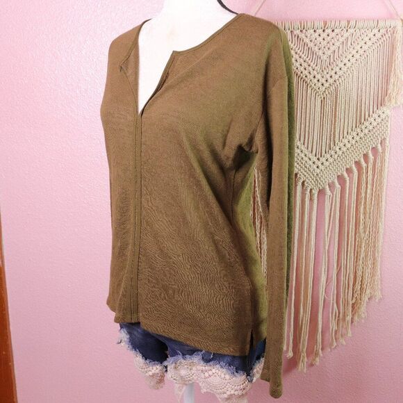 Sanctuary | Long Sleeve V Neck Top Small - Picture 1 of 7